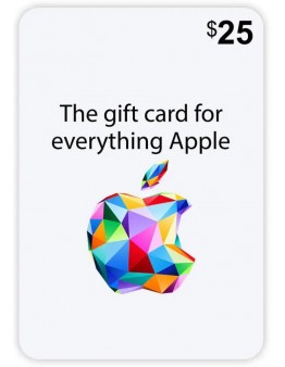 Apple iTunes darilni bon za 25 USD (brez kartončka)