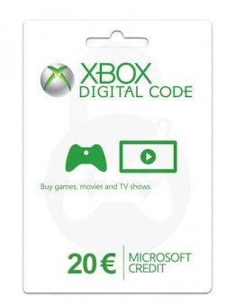 Microsoft darilni bon za 20 EUR za Xbox in računalnik (brez kartončka)